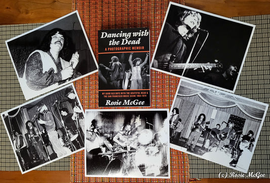 Signed 5-Photo Bundle "Grateful Dead at Troupers Hall 1966" plus signed memoir - FREE SHIPPING