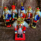 Mini Nutcrackers with Movable Mouths, Set of 6 - 4" to 5" Tall